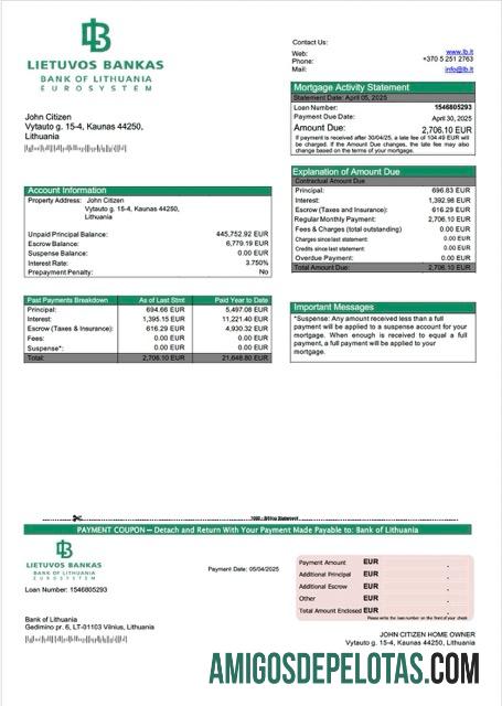 imprimível Lituânia Banco Da Lituânia Declaração De Hipoteca Word E Modelo PDF